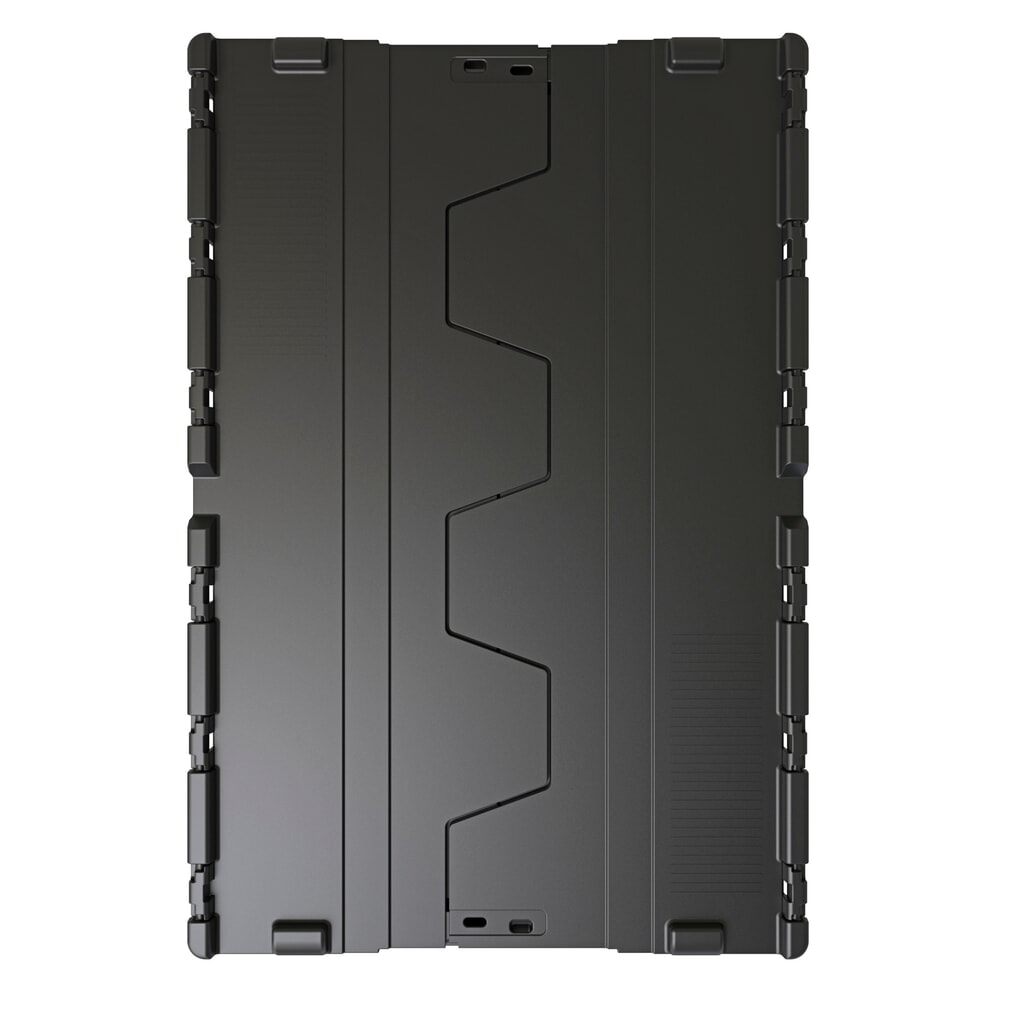 Productafbeelding nr. 4: Alpha Eurobox van PP-regranulaat met klapdeksel, zwart, 65 liter, hxbxd 365 x 600 x 400 mm