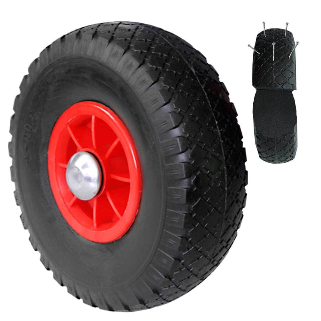 Steekwagen BASIC, inklapbaar, pechbestendige banden, draagvermogen 150 kg, schep bxd 270 x 200 mm Productafbeelding nr. 2: Steekwagen BASIC, inklapbaar, pechbestendige banden, draagvermogen 150 kg, schep bxd 270 x 200 mm