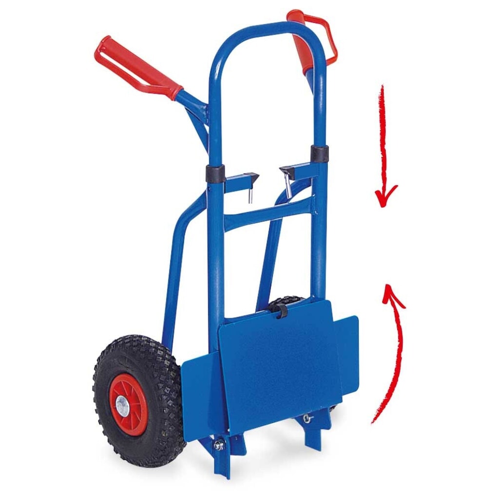 Steekwagen BASIC, inklapbaar, pechbestendige banden, draagvermogen 150 kg, schep bxd 270 x 200 mm Productafbeelding nr. 3: Steekwagen BASIC, inklapbaar, pechbestendige banden, draagvermogen 150 kg, schep bxd 270 x 200 mm