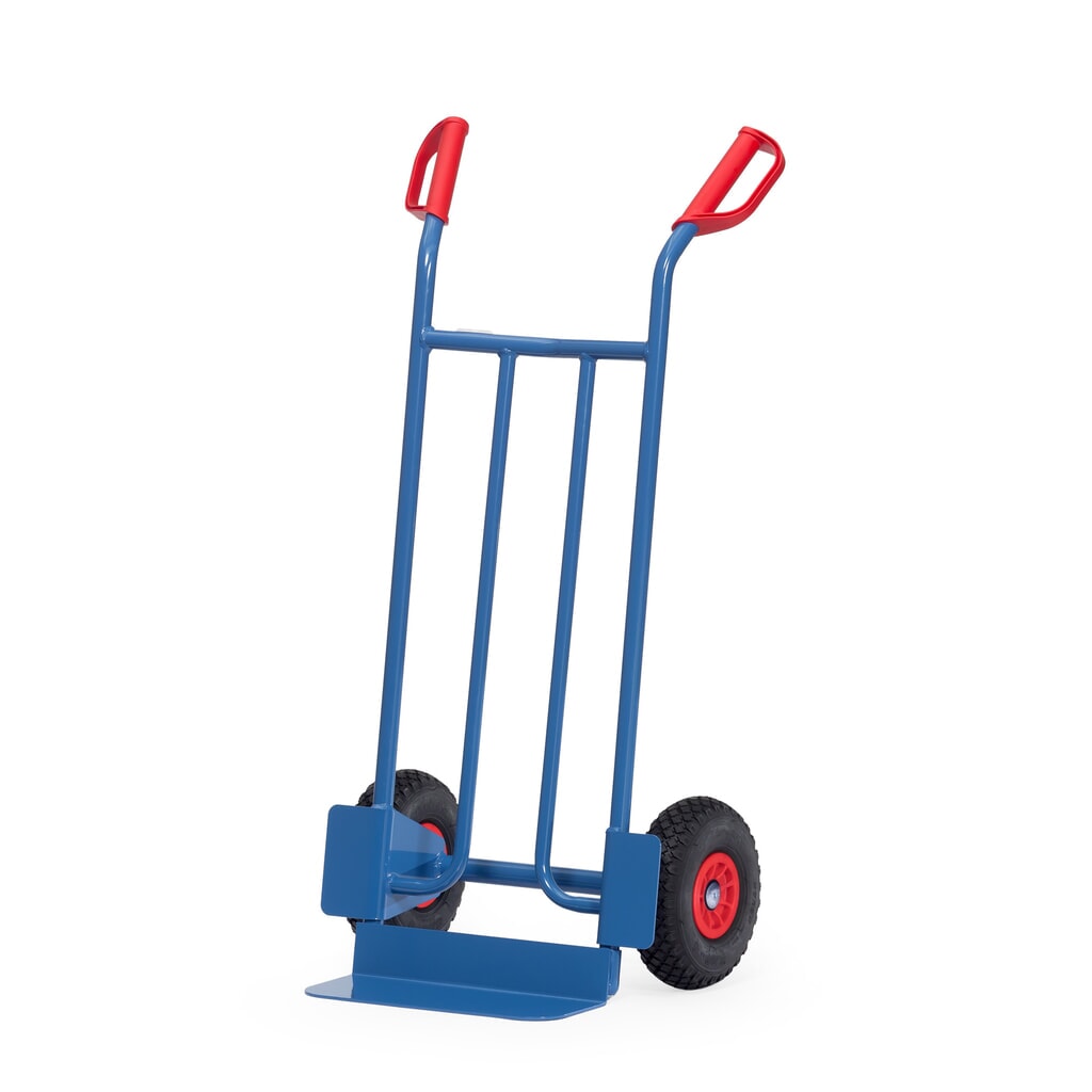 fetra® stapelkar, hoogte 1.150 mm, draagvermogen 250 kg, schep BxD 400 x 150 mm, enkel, PU-banden Product afbeelding: fetra® stapelkar, hoogte 1.150 mm, draagvermogen 250 kg, schep BxD 400 x 150 mm, enkel, PU-banden