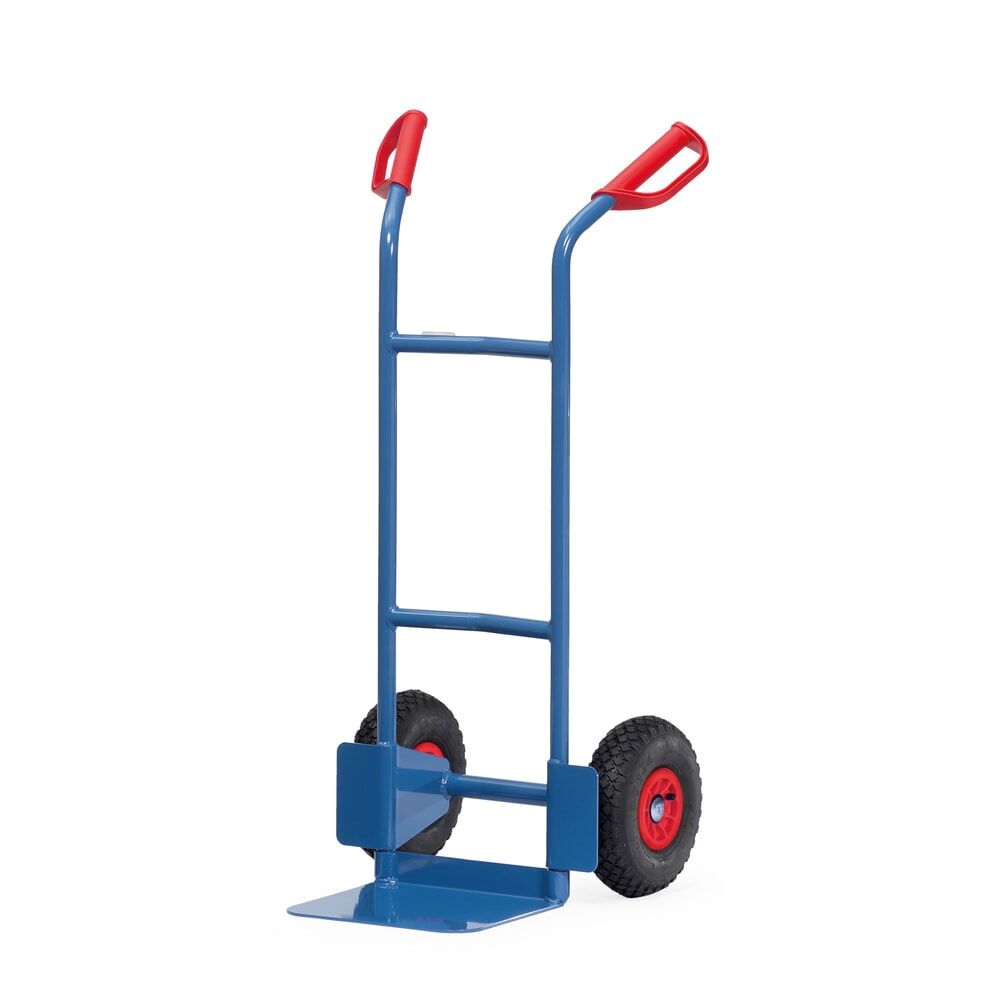Product afbeelding: fetra® stapelkar, hoogte 1.150 mm, draagvermogen 200 kg, schep BxD 320 x 250 mm, eenvoudig, luchtbanden