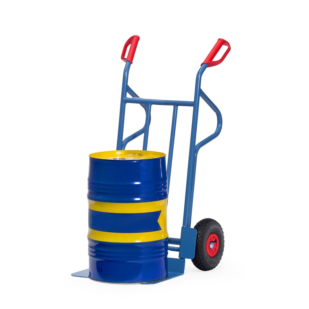 Productafbeelding nr. 3: fetra® stapelkar, hoogte 1.200 mm, draagvermogen 350 kg, schep BxD 480 x 300 mm, met opbergbeugels, luchtbanden