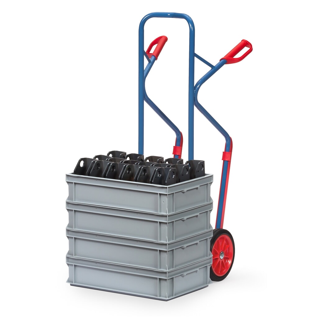 Productafbeelding nr. 2: Steekwagen fetra®, draagvermogen 300 kg, steekplaat bxd 320 x 250 mm, met glijvlakken, volrubber banden