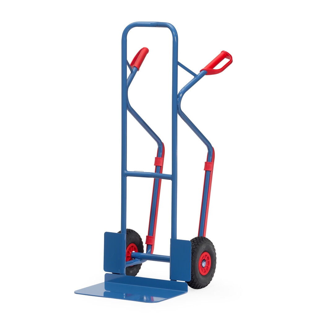 Product afbeelding: Steekwagen fetra®, draagvermogen 300 kg, steekplaat bxd 480 x 300 mm, met glijvlakken, PU-banden