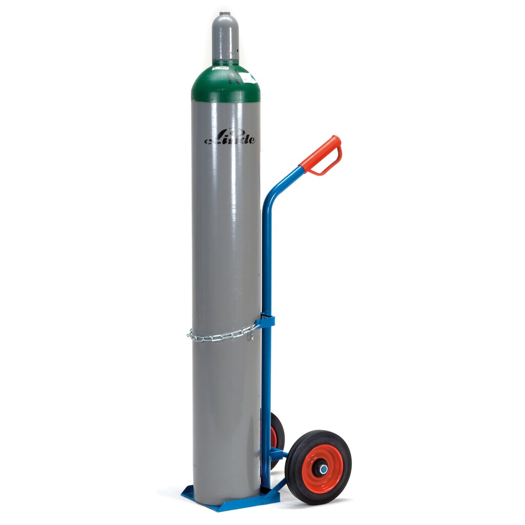 Productafbeelding nr. 2: Steekwagen fetra® voor stalen flessen, voor 1 stalen fles van 20-50 liter, volrubber banden