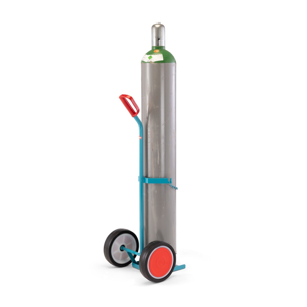 Steekwagen voor stalen gasflessen Ameise®, voor 1 fles van 20-50 liter, volrubber banden Productafbeelding nr. 6: Steekwagen voor stalen gasflessen Ameise®, voor 1 fles van 20-50 liter, volrubber banden