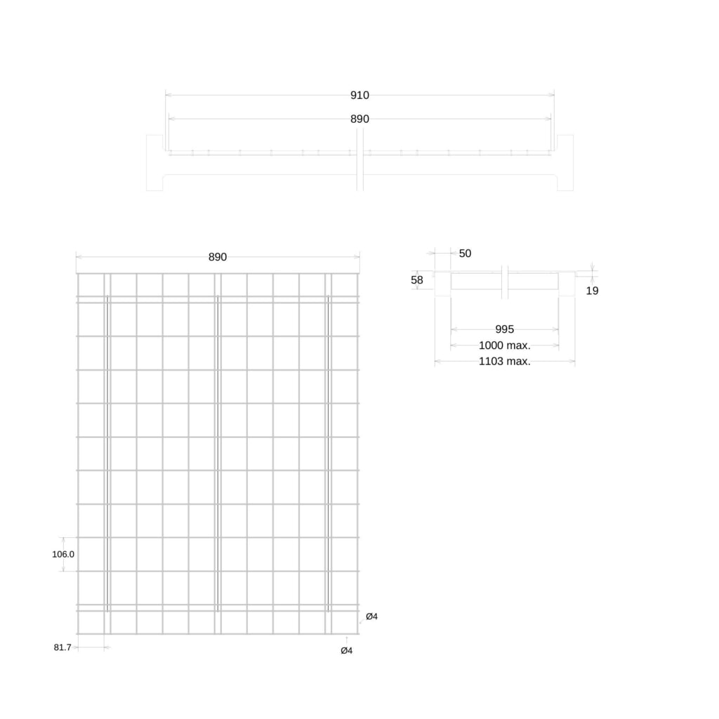 Gaaslegborden Steinbock® voor palletrekken, draagvermogen per plaats 500 kg, 24 stuks/VE Productafbeelding nr. 14: Gaaslegborden Steinbock® voor palletrekken, draagvermogen per plaats 500 kg, 24 stuks/VE