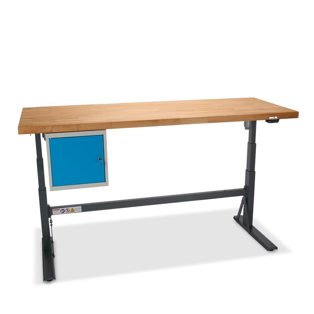 Elektrisch in hoogte verstelbare werkbank Steinbock® e-Adjust, met onderbouwkast, hxbxd 700-1.170 x 2.000 x 750 mm, draagvermogen 350 kg Productafbeelding nr. 10: Elektrisch in hoogte verstelbare werkbank Steinbock® e-Adjust, met onderbouwkast, hxbxd 700-1.170 x 2.000 x 750 mm, draagvermogen 350 kg