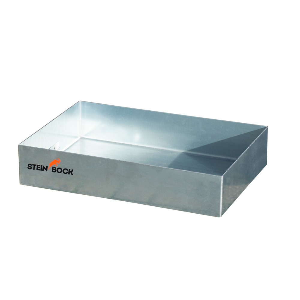 Product afbeelding: Steinbock® lekbak voor palletten en kleine verpakkingen van staal, verzinkt, hxbxd 120 x 600 x 400 mm, opvangvolume 22 liter
