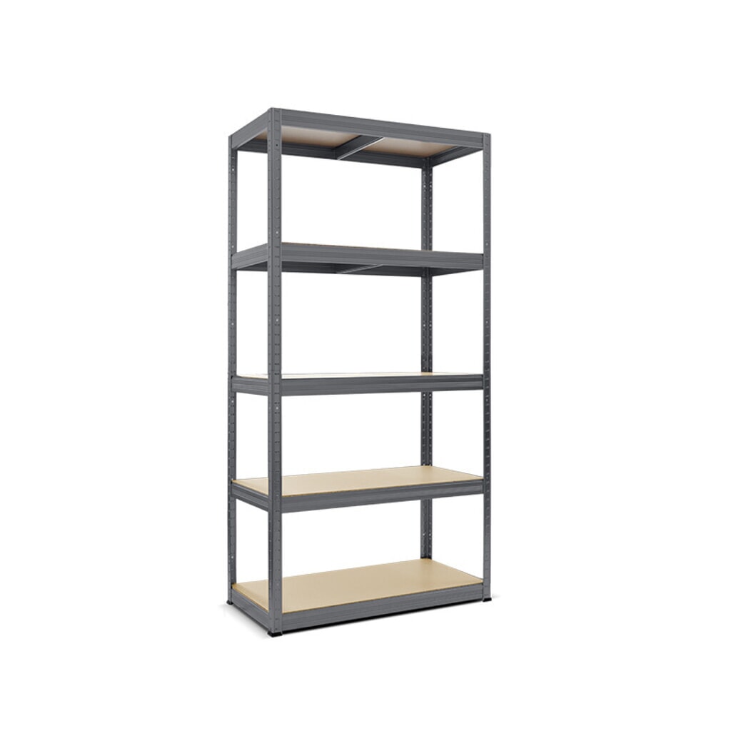 Rek voor zware lasten HEMMDAL type M, grafietgrijs - 180 x 120 x 45 cm - tot 1.000 kg Product afbeelding: Rek voor zware lasten HEMMDAL type M, grafietgrijs - 180 x 120 x 45 cm - tot 1.000 kg