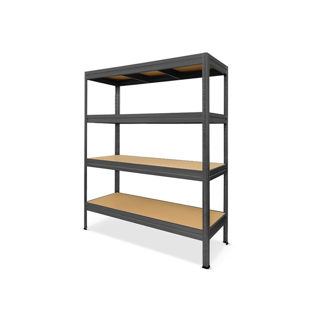 Productafbeelding nr. 1: Rek voor zware lasten HEMMDAL type L, grafietgrijs - 177 x 160 x 60 cm - tot 2.400 kg
