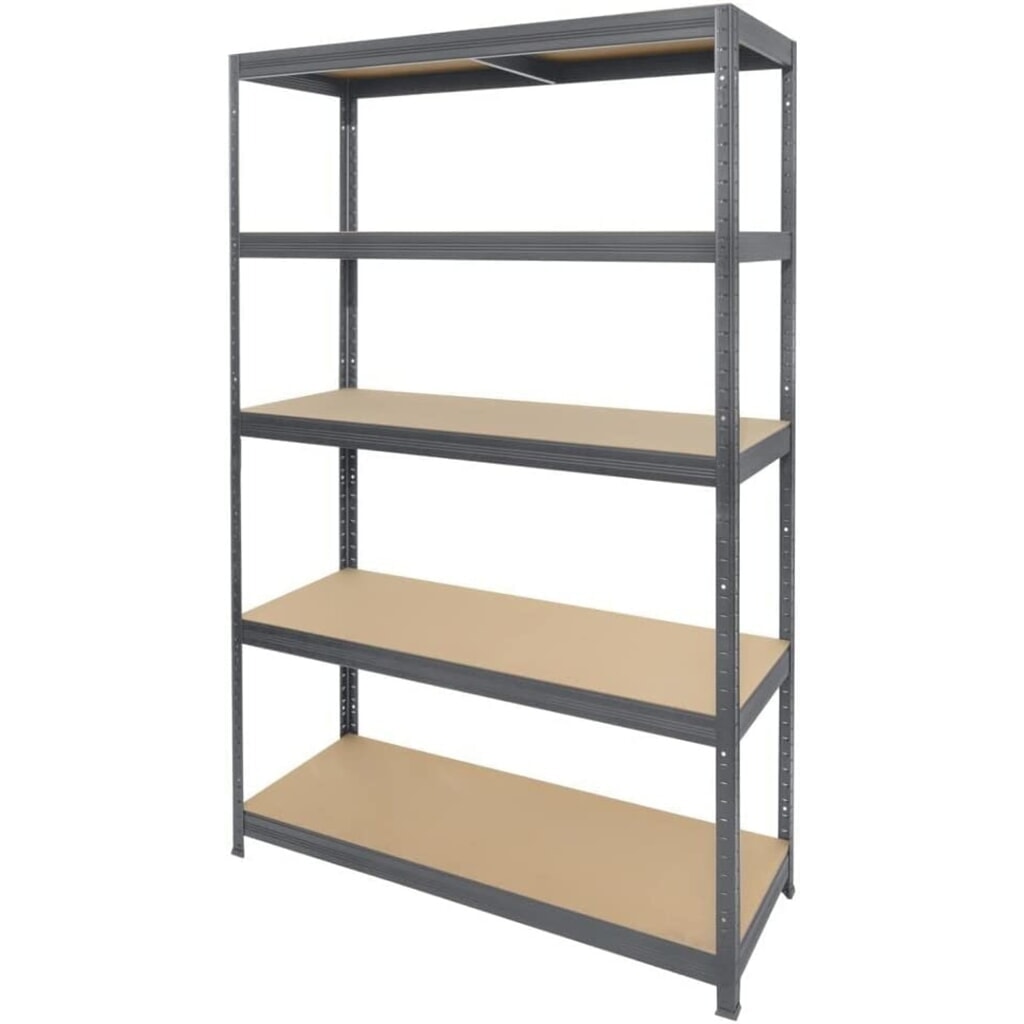 Rek voor zware lasten HEMMDAL type M, grafietgrijs - 180 x 120 x 45 cm - tot 1.000 kg Productafbeelding nr. 3: Rek voor zware lasten HEMMDAL type M, grafietgrijs - 180 x 120 x 45 cm - tot 1.000 kg