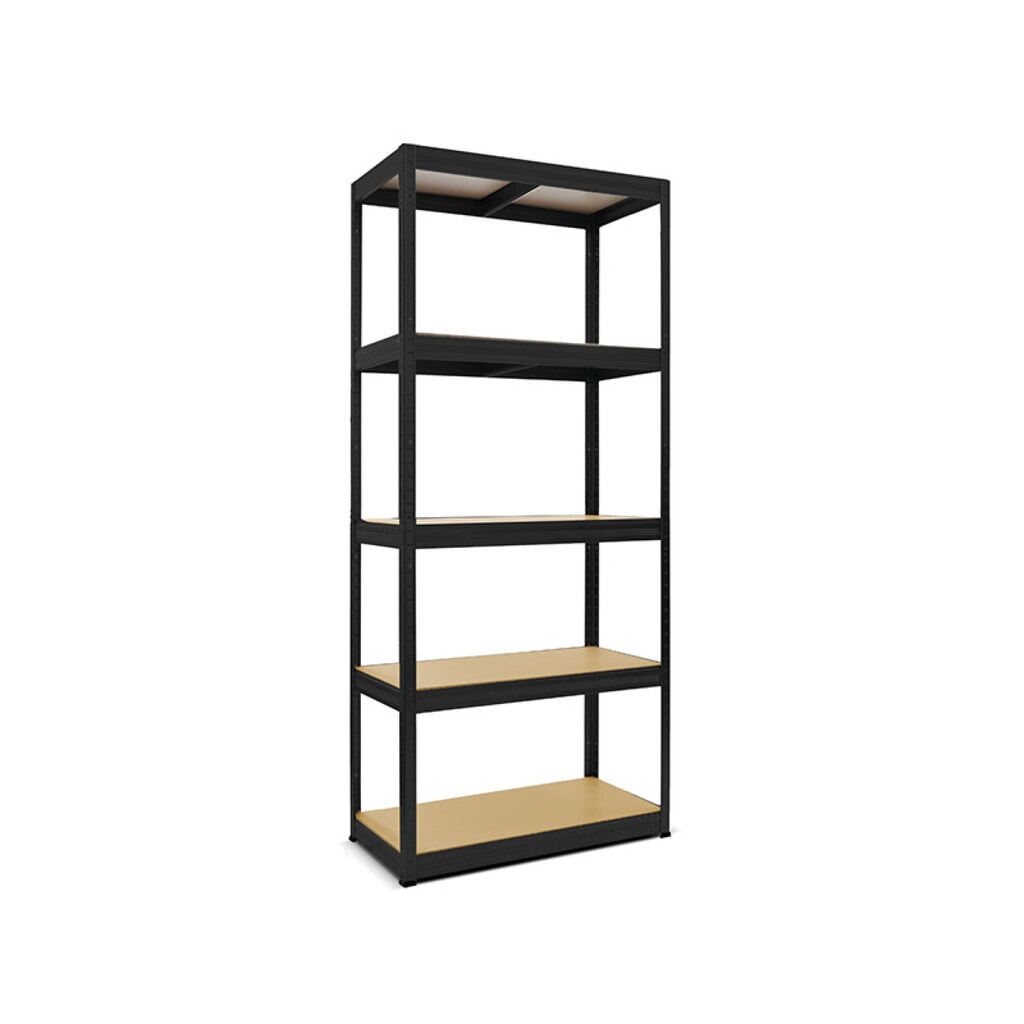 Rek voor zware lasten HEMMDAL type S, zwart - 180 x 90 x 45 cm - tot 750 kg Product afbeelding: Rek voor zware lasten HEMMDAL type S, zwart - 180 x 90 x 45 cm - tot 750 kg