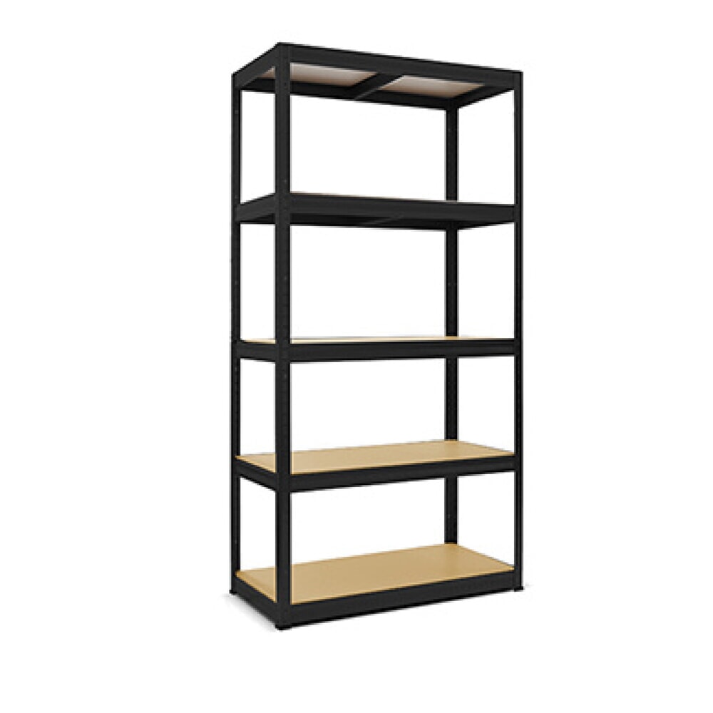 Productafbeelding nr. 1: Rek voor zware lasten HEMMDAL type XS, zwart - 180 x 75 x 35 cm - tot 750 kg