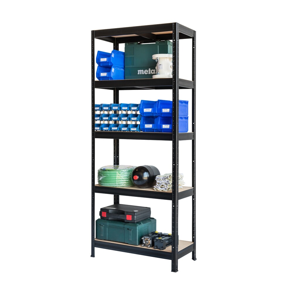 Productafbeelding nr. 5: Rek voor zware lasten HEMMDAL type XS, zwart - 180 x 75 x 35 cm - tot 750 kg