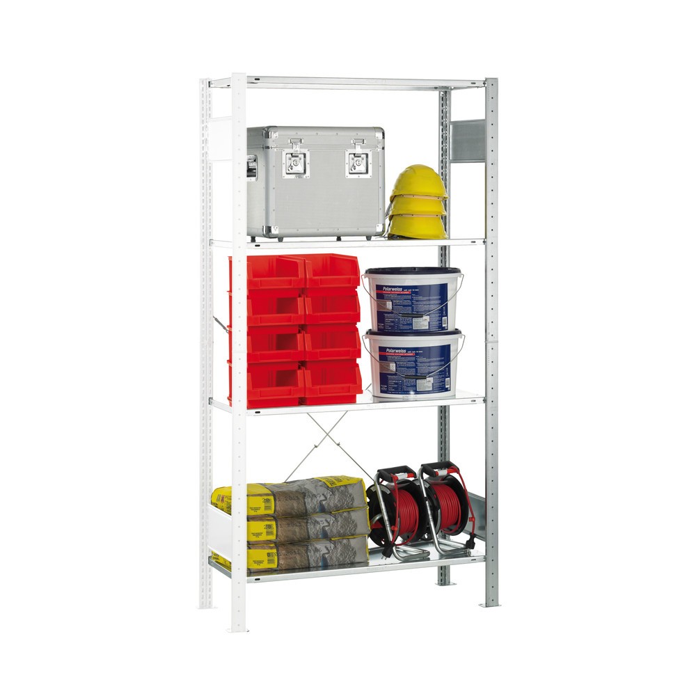 Product afbeelding: Legbordrek SCHULTE, AE, VL 150 kg, verzinkt, hxbxd 2.000 x 1.000 x 400 mm
