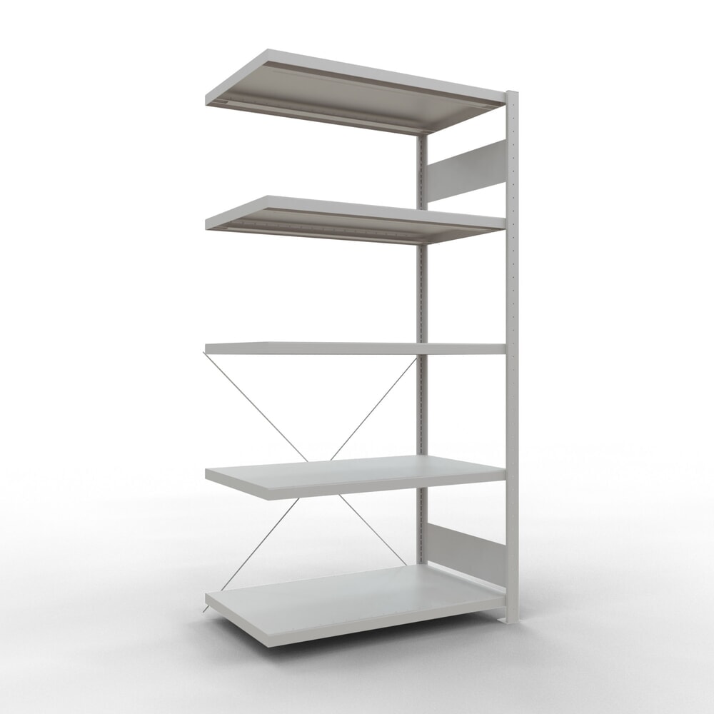 Product afbeelding: Legbordrek SCHULTE steekmontage, AE, VL 330 kg, lichtgrijs, hxbxd 2.000 x 1.000 x 600 mm