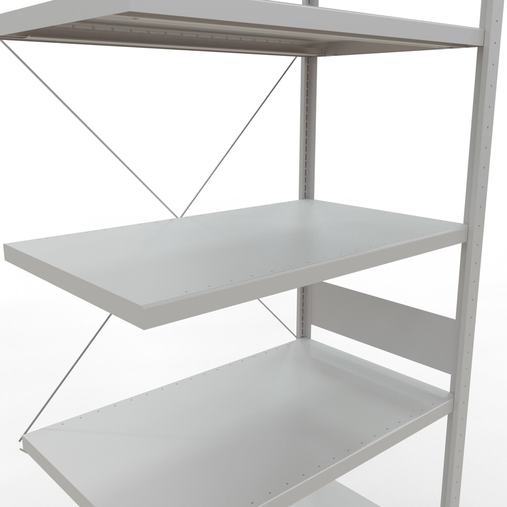 Productafbeelding nr. 5: Legbordrek SCHULTE steekmontage, AE, VL 330 kg, lichtgrijs, hxbxd 3.000 x 1.000 x 600 mm