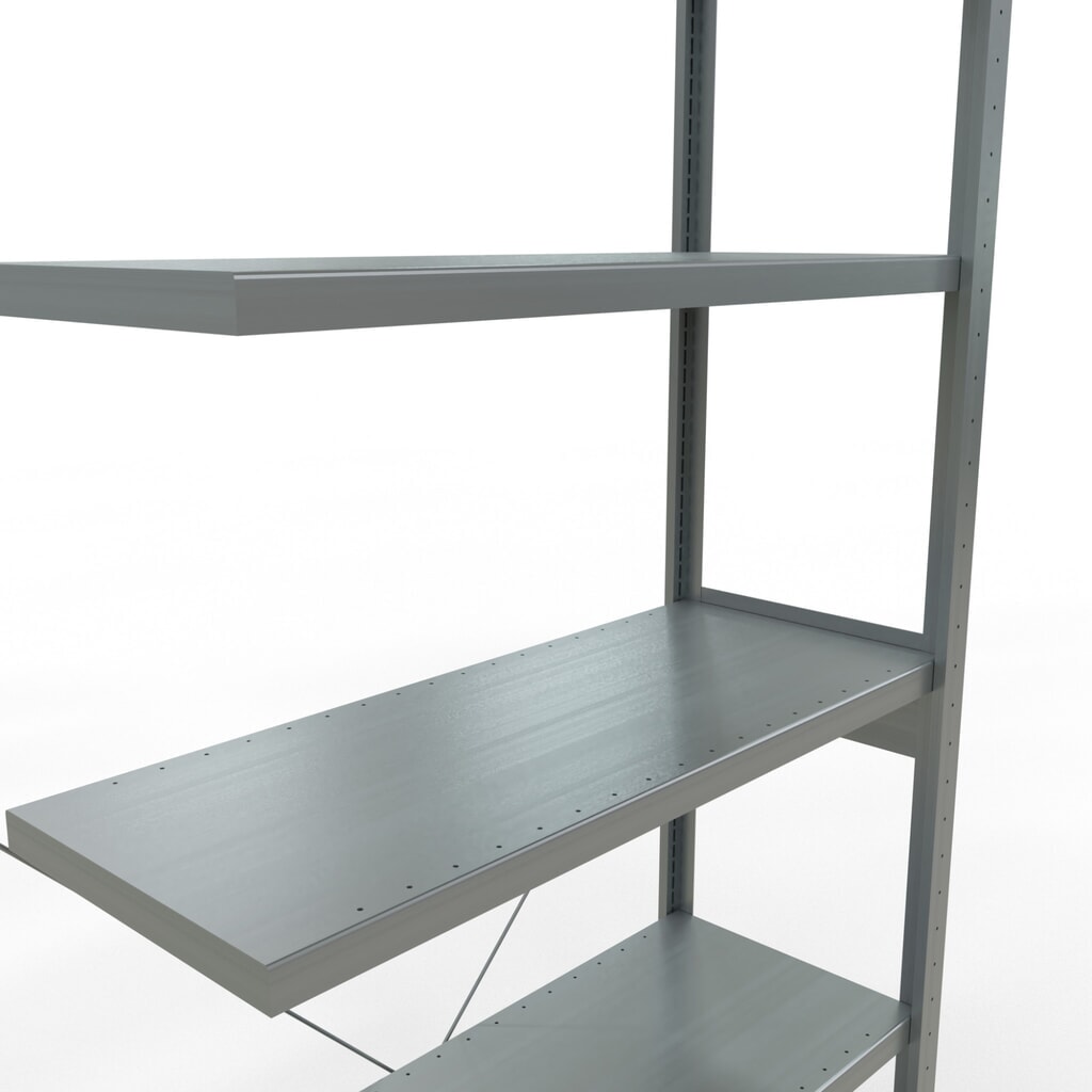 Legbordrek SCHULTE steekmontage, AE, VL 330 kg, verzinkt, hxbxd 2.500 x 1.000 x 400 mm Productafbeelding nr. 5: Legbordrek SCHULTE steekmontage, AE, VL 330 kg, verzinkt, hxbxd 2.500 x 1.000 x 400 mm