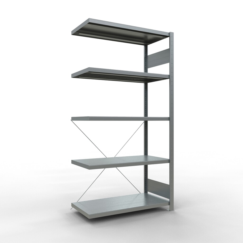 Product afbeelding: Legbordrek SCHULTE steekmontage, AE, VL 330 kg, verzinkt, hxbxd 2.000 x 1.000 x 500 mm