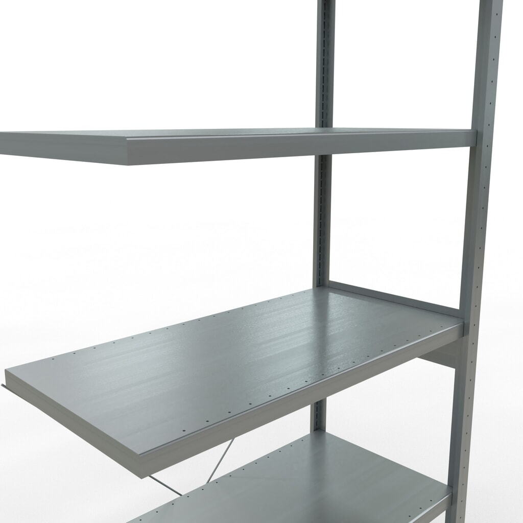 Productafbeelding nr. 5: Legbordrek SCHULTE inhaakmontage, aanbouwelement, schapbelasting 330 kg, verzinkt, h x b x d 2.500 x 1.000 x 500 mm