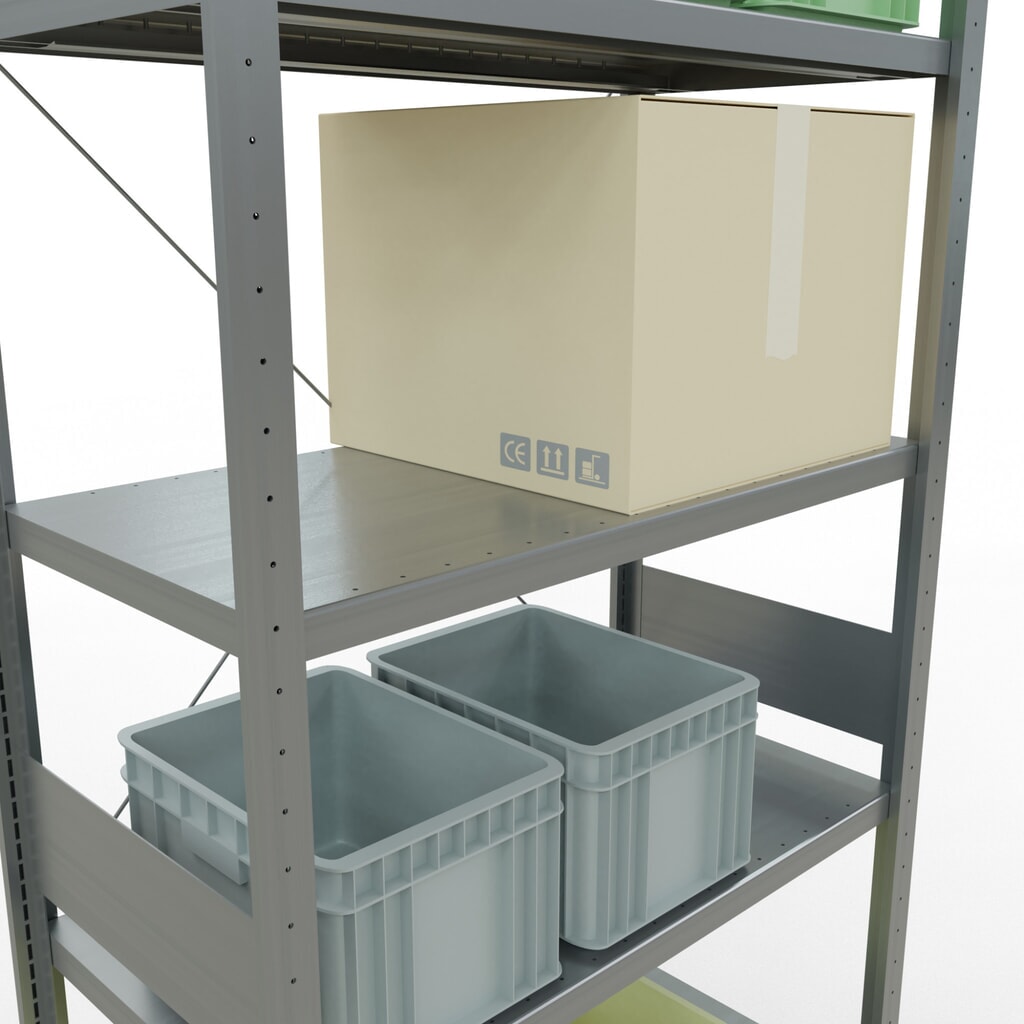 Productafbeelding nr. 4: Legbordrek SCHULTE, verzinkt, vaklast 330 kg, hxbxd 3.000 x 1.060 x 536 mm