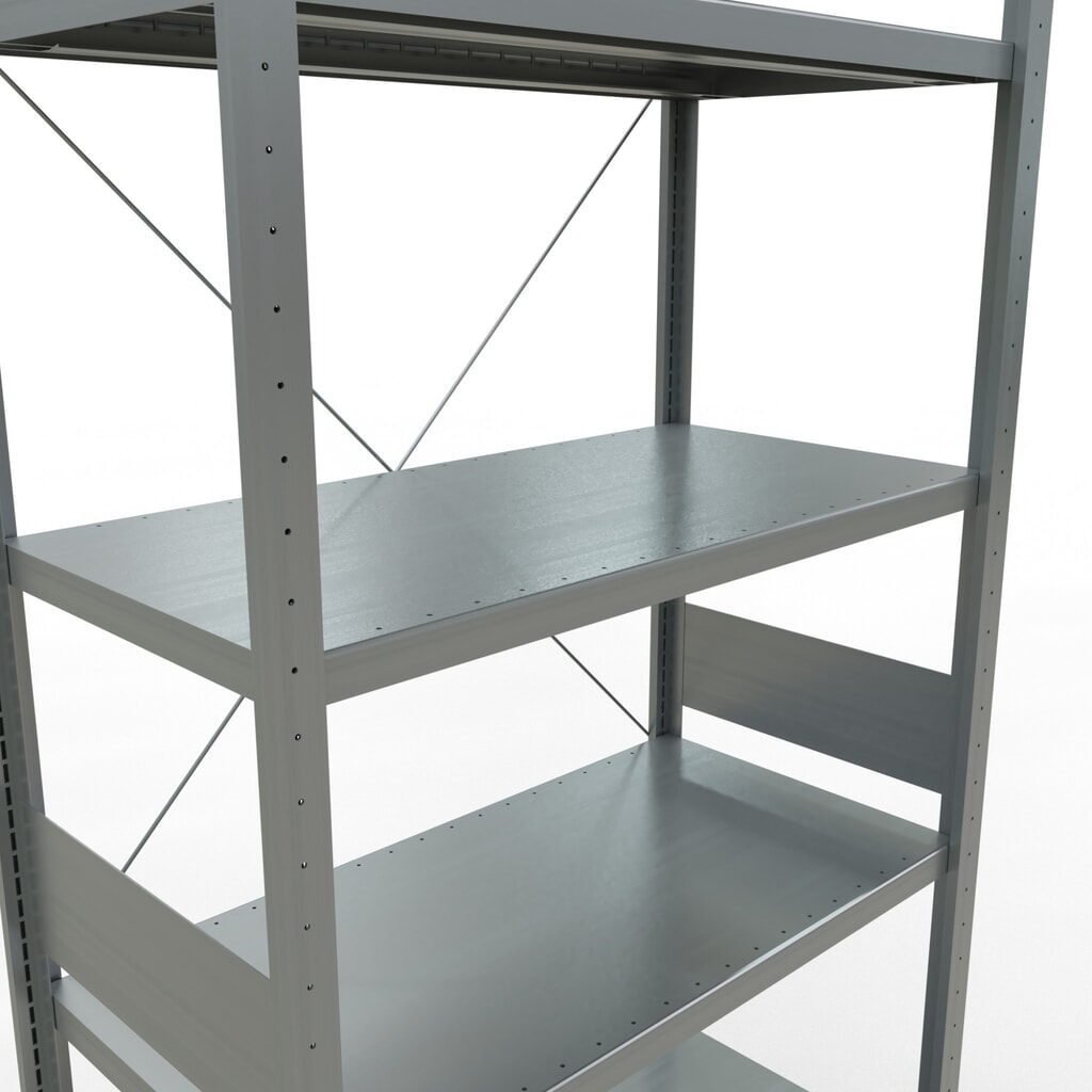 Legbordrek SCHULTE, verzinkt, vaklast 330 kg, hxbxd 3.000 x 1.060 x 536 mm Productafbeelding nr. 5: Legbordrek SCHULTE, verzinkt, vaklast 330 kg, hxbxd 3.000 x 1.060 x 536 mm