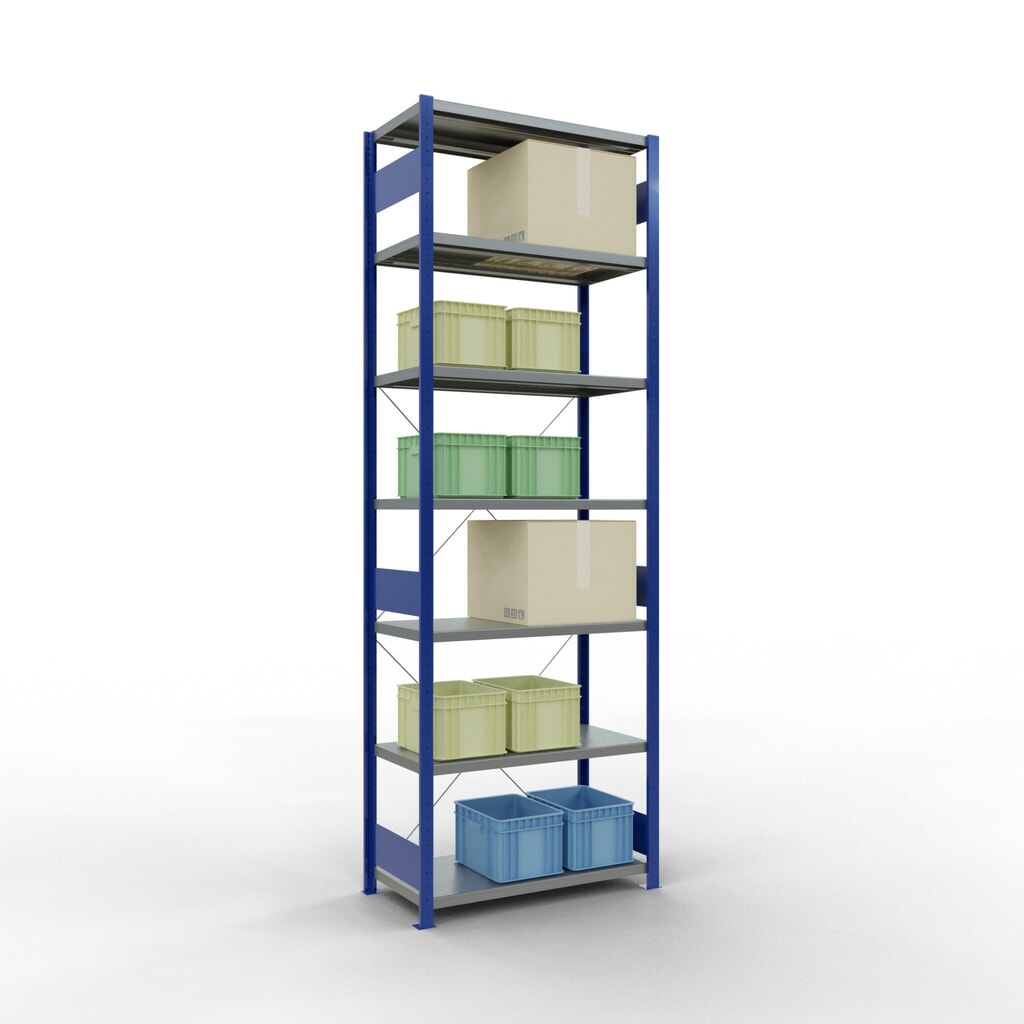 Productafbeelding nr. 3: Legbordrek SCHULTE, gentiaanblauw / verzinkt, vaklast 330 kg, hxbxd 3.000 x 1.060 x 536 mm