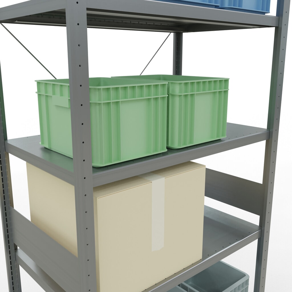 Productafbeelding nr. 4: Legbordrek SCHULTE, verzinkt, vaklast 330 kg, hxbxd 3.000 x 1.060 x 636 mm