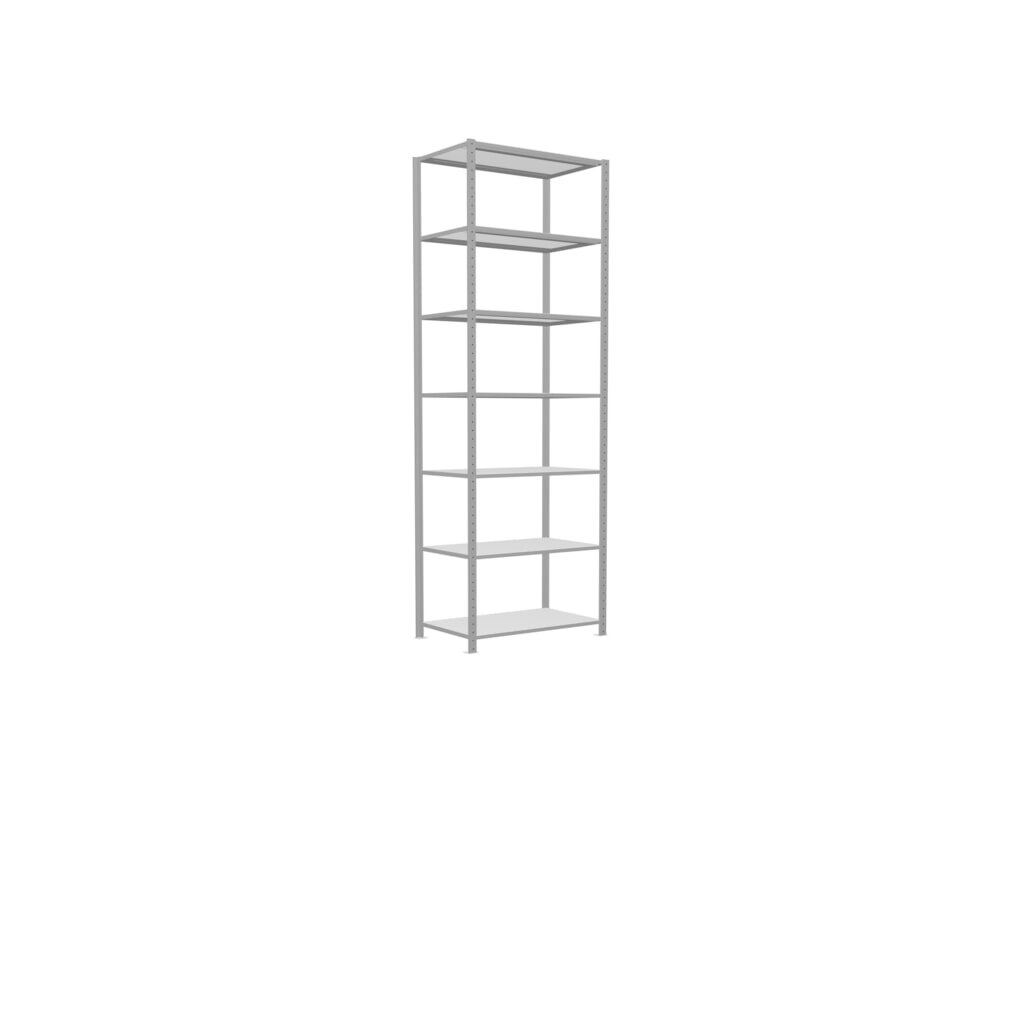 Legbordrek SCHULTE, lichtgrijs, vaklast 330 kg, hxbxd 3.000 x 1.060 x 636 mm Productafbeelding nr. 2: Legbordrek SCHULTE, lichtgrijs, vaklast 330 kg, hxbxd 3.000 x 1.060 x 636 mm