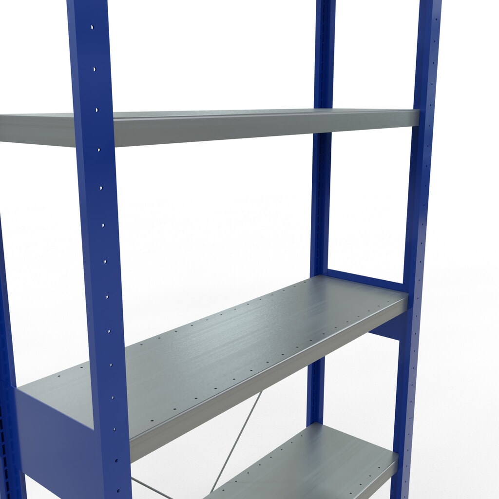 Productafbeelding nr. 5: Legbordrek SCHULTE, gentiaanblauw / verzinkt, vaklast 330 kg, hxbxd 2.500 x 1.060 x 336 mm