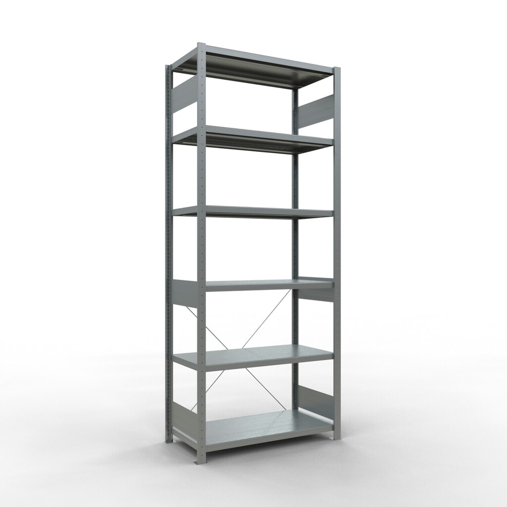 Product afbeelding: Legbordrek SCHULTE, verzinkt, vaklast 330 kg, hxbxd 2.500 x 1.060 x 536 mm