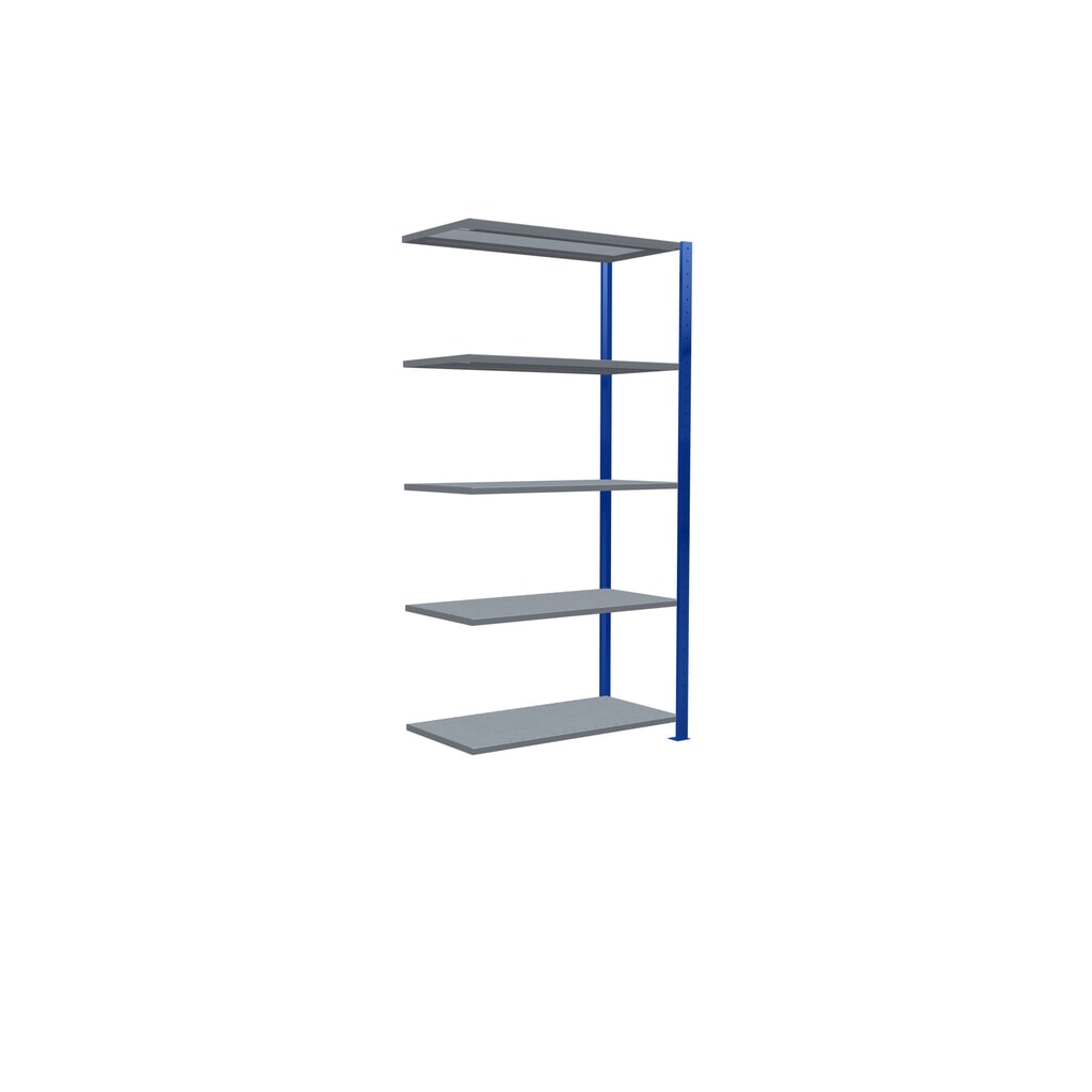 Legbordrek SCHULTE steeksysteem, AE, VL 150 kg, gentiaanblauw / verzinkt, hxbxd 2.000 x 1.000 x 500 mm Productafbeelding nr. 5: Legbordrek SCHULTE steeksysteem, AE, VL 150 kg, gentiaanblauw / verzinkt, hxbxd 2.000 x 1.000 x 500 mm