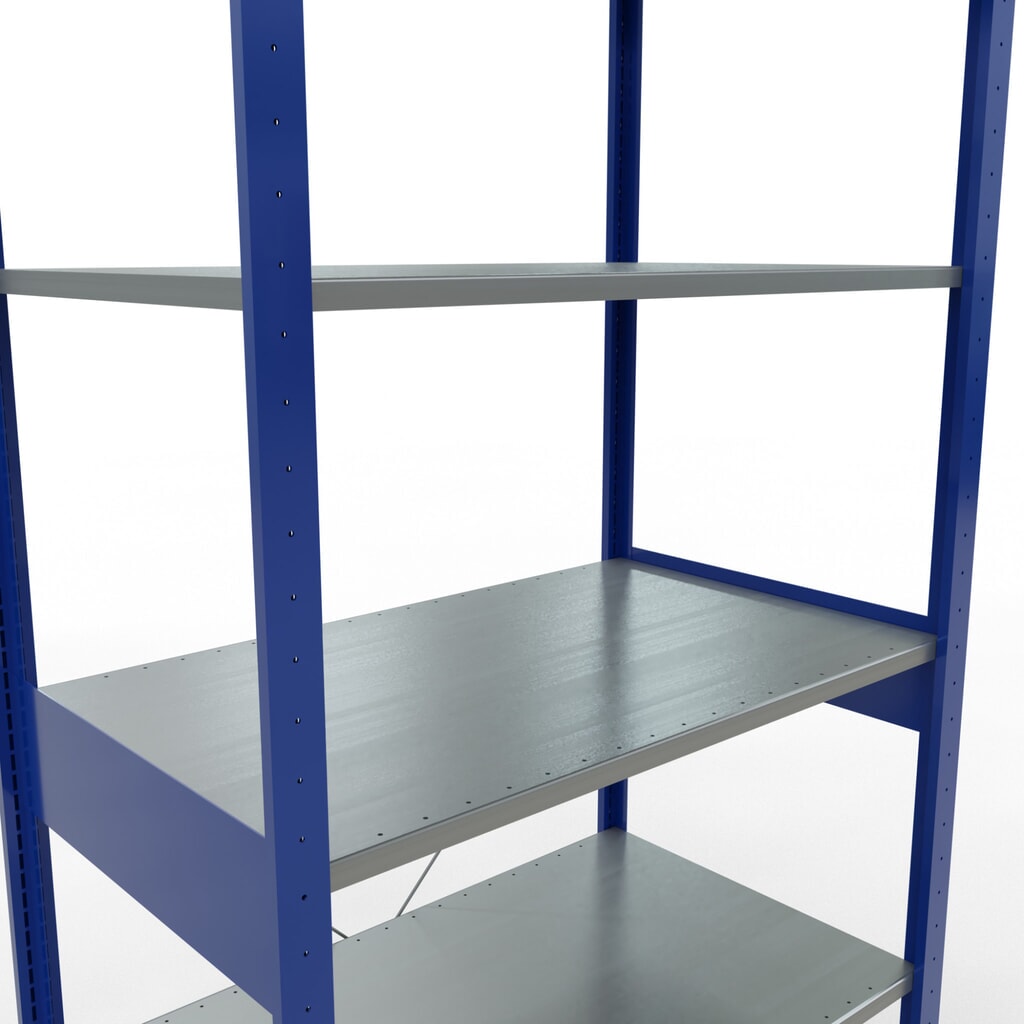 Productafbeelding nr. 2: Legbordrek SCHULTE, gentiaanblauw / verzinkt, vaklast 150 kg, hxbxd 2.500 x 1.060 x 636 mm