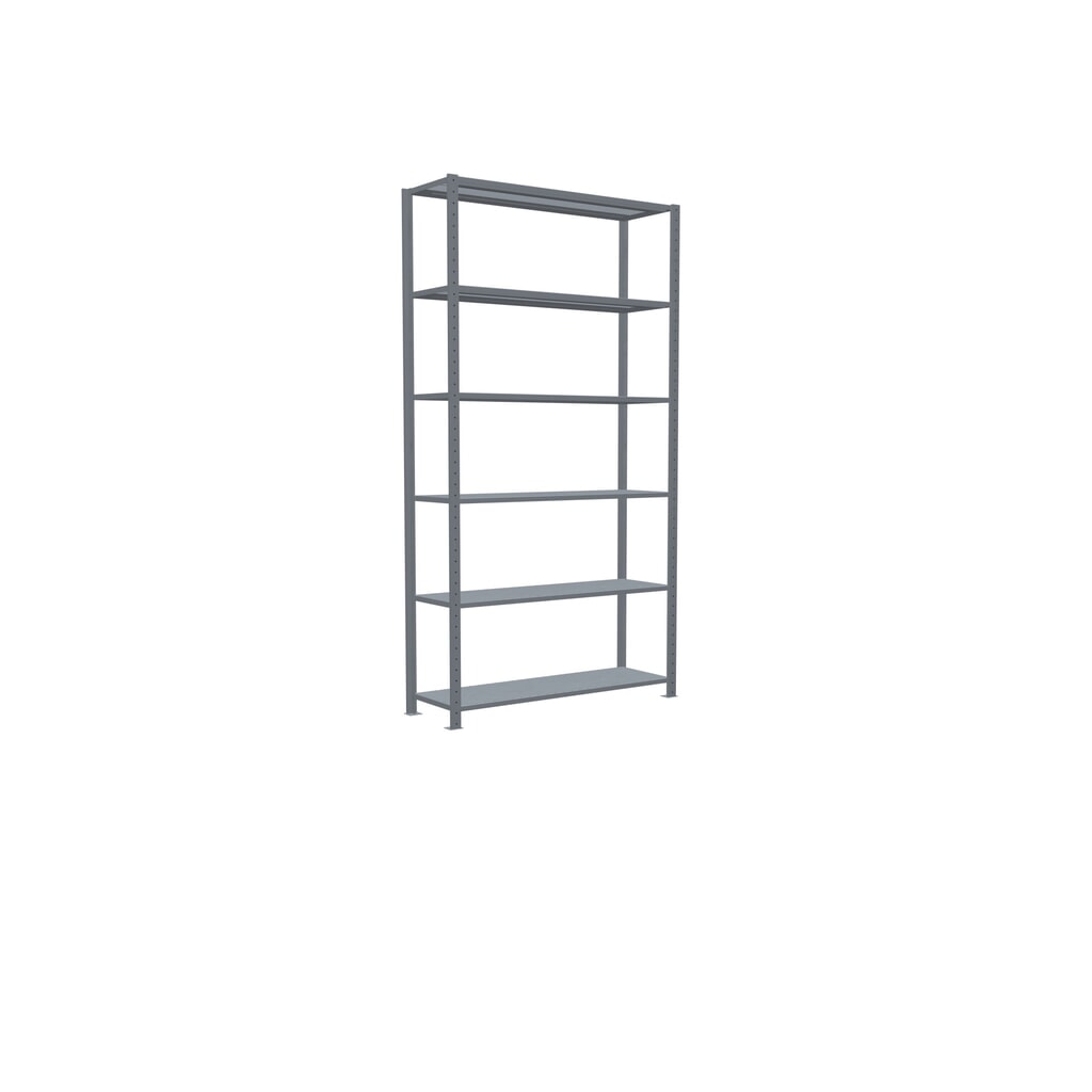 Legbordrek SCHULTE, verzinkt, vaklast 150 kg, hxbxd 2.500 x 1.360 x 436 mm Productafbeelding nr. 2: Legbordrek SCHULTE, verzinkt, vaklast 150 kg, hxbxd 2.500 x 1.360 x 436 mm