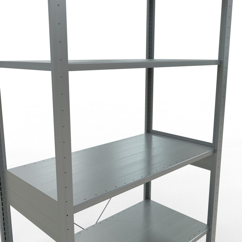 Legbordrek SCHULTE, verzinkt, vaklast 150 kg, hxbxd 2.500 x 1.060 x 536 mm Productafbeelding nr. 5: Legbordrek SCHULTE, verzinkt, vaklast 150 kg, hxbxd 2.500 x 1.060 x 536 mm