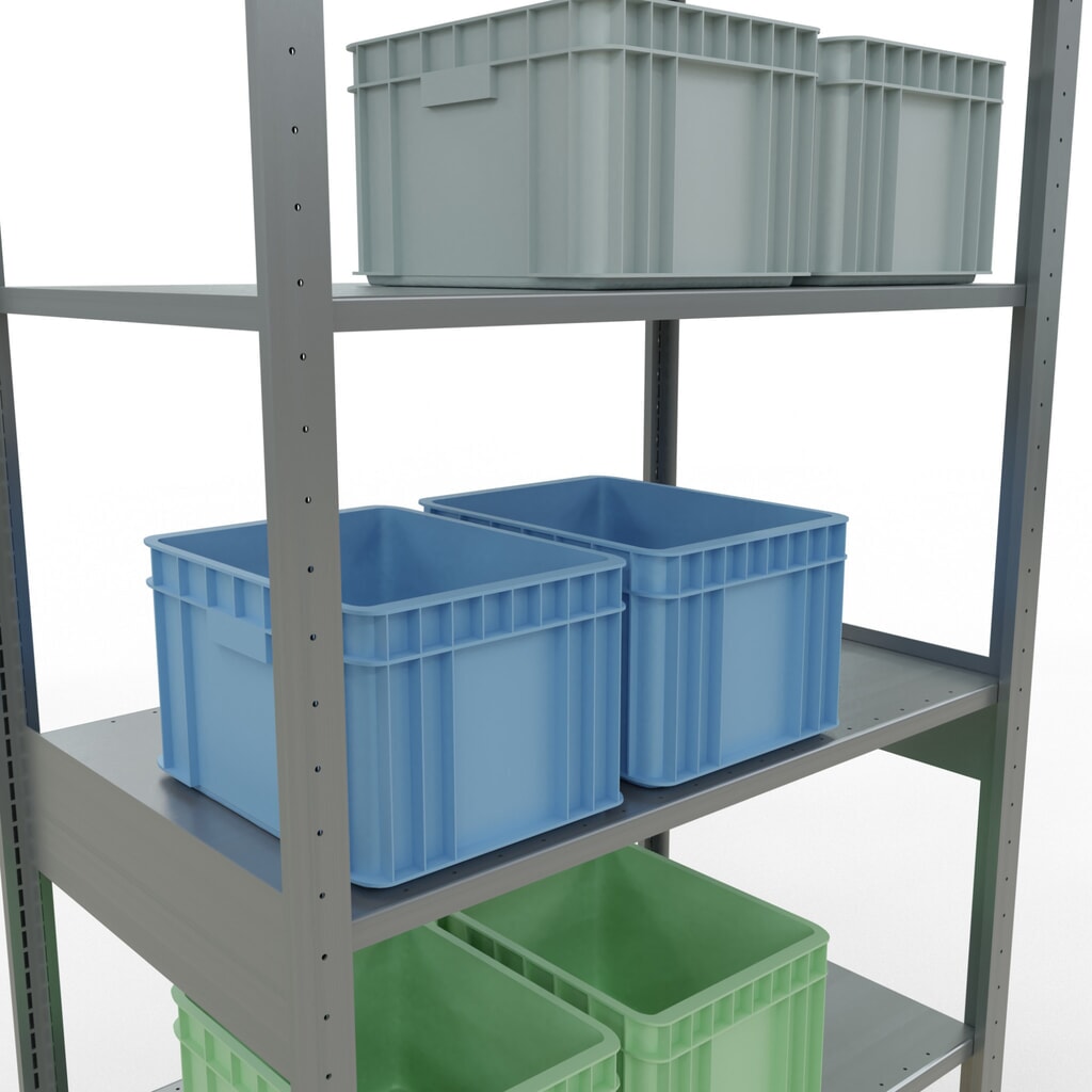 Productafbeelding nr. 4: Legbordrek SCHULTE, verzinkt, vaklast 150 kg, hxbxd 2.500 x 1.060 x 636 mm