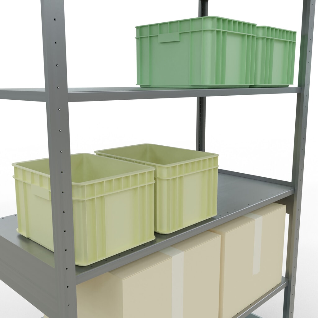 Productafbeelding nr. 4: Legbordrek SCHULTE, verzinkt, vaklast 150 kg, hxbxd 2.500 x 1.360 x 636 mm