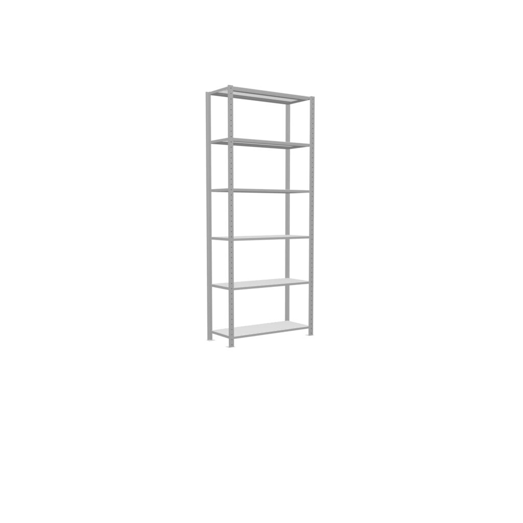 Legbordrek SCHULTE, lichtgrijs, vaklast 150 kg, hxbxd 2.500 x 1.060 x 436 mm Productafbeelding nr. 2: Legbordrek SCHULTE, lichtgrijs, vaklast 150 kg, hxbxd 2.500 x 1.060 x 436 mm