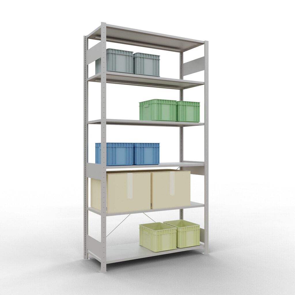 Productafbeelding nr. 3: Legbordrek SCHULTE, lichtgrijs, vaklast 150 kg, hxbxd 2.500 x 1.360 x 536 mm