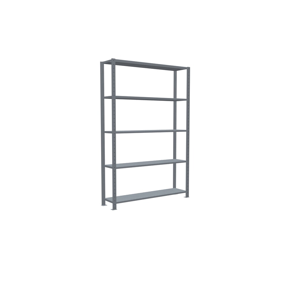 Legbordrek SCHULTE, verzinkt, met 5 legborden van plaatstaal, vaklast 150 kg, hxbxd 2.000 x 1.360 x 336 mm Productafbeelding nr. 5: Legbordrek SCHULTE, verzinkt, met 5 legborden van plaatstaal, vaklast 150 kg, hxbxd 2.000 x 1.360 x 336 mm