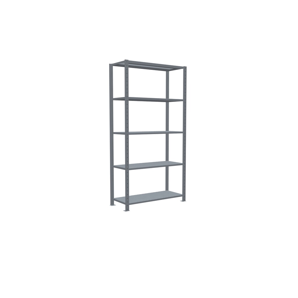 Productafbeelding nr. 2: Legbordrek SCHULTE, verzinkt, met 5 legborden van plaatstaal, vaklast 150 kg, hxbxd 2.000 x 1.060 x 436 mm