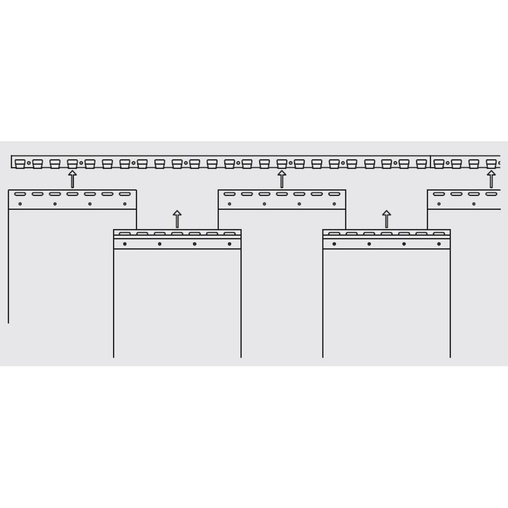 Productafbeelding nr. 2: Strokengordijn voor buiten, stroken lengte 2.000 mm, overlapping 54 mm