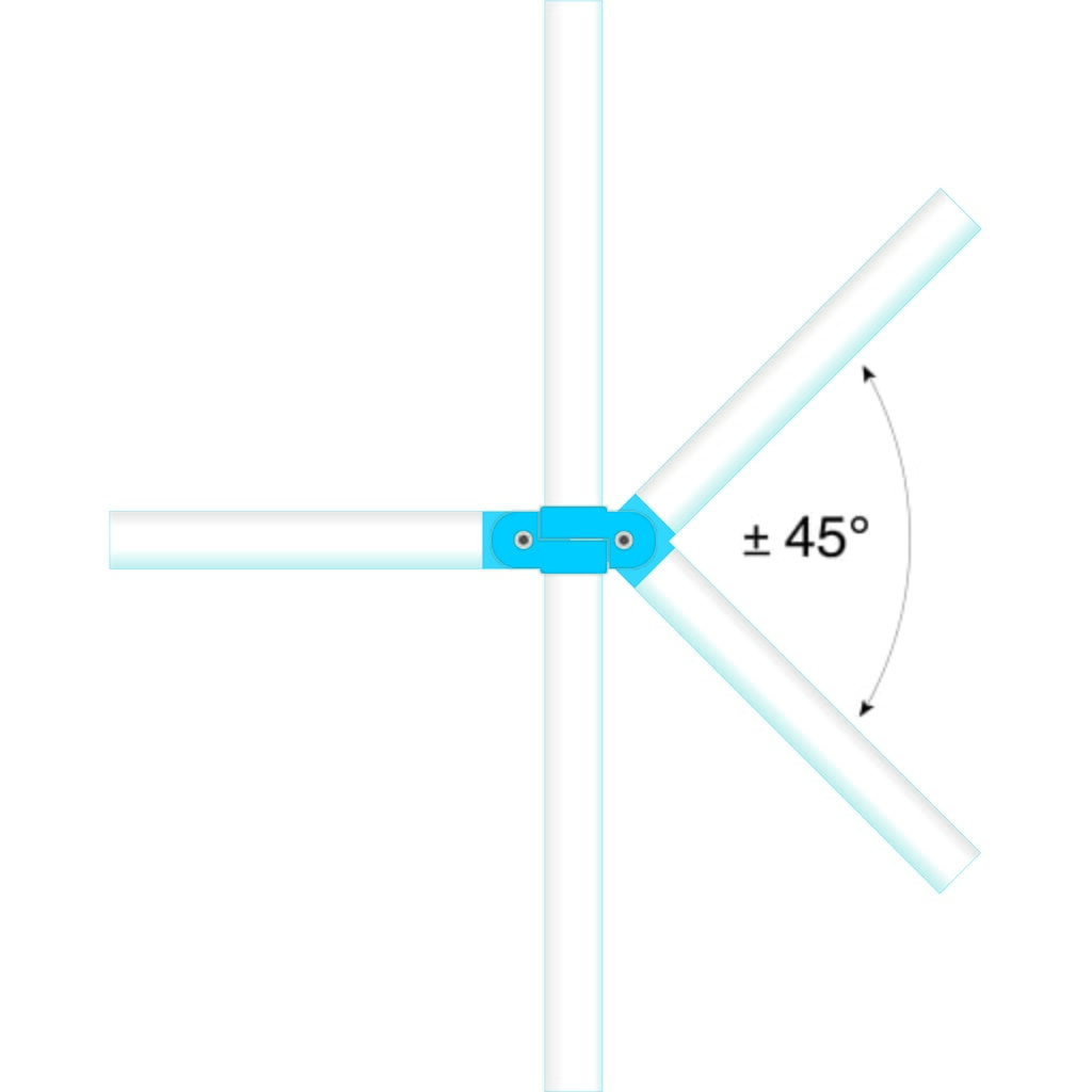 Productafbeelding nr. 2: Systeemleuning MORION, dwarsbuis, Ø 60 mm, lengte 1.000 mm, rastermaat 1.170 mm, thermisch verzinkt