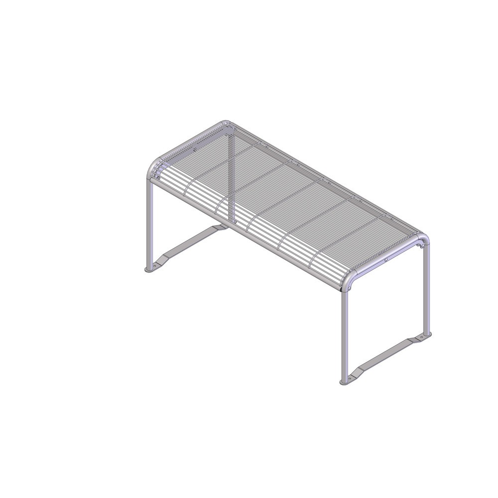 Product afbeelding: Tafel van draadgaas Apollo, hxbxd 735 x 1.590 x 690 mm, robijnrood