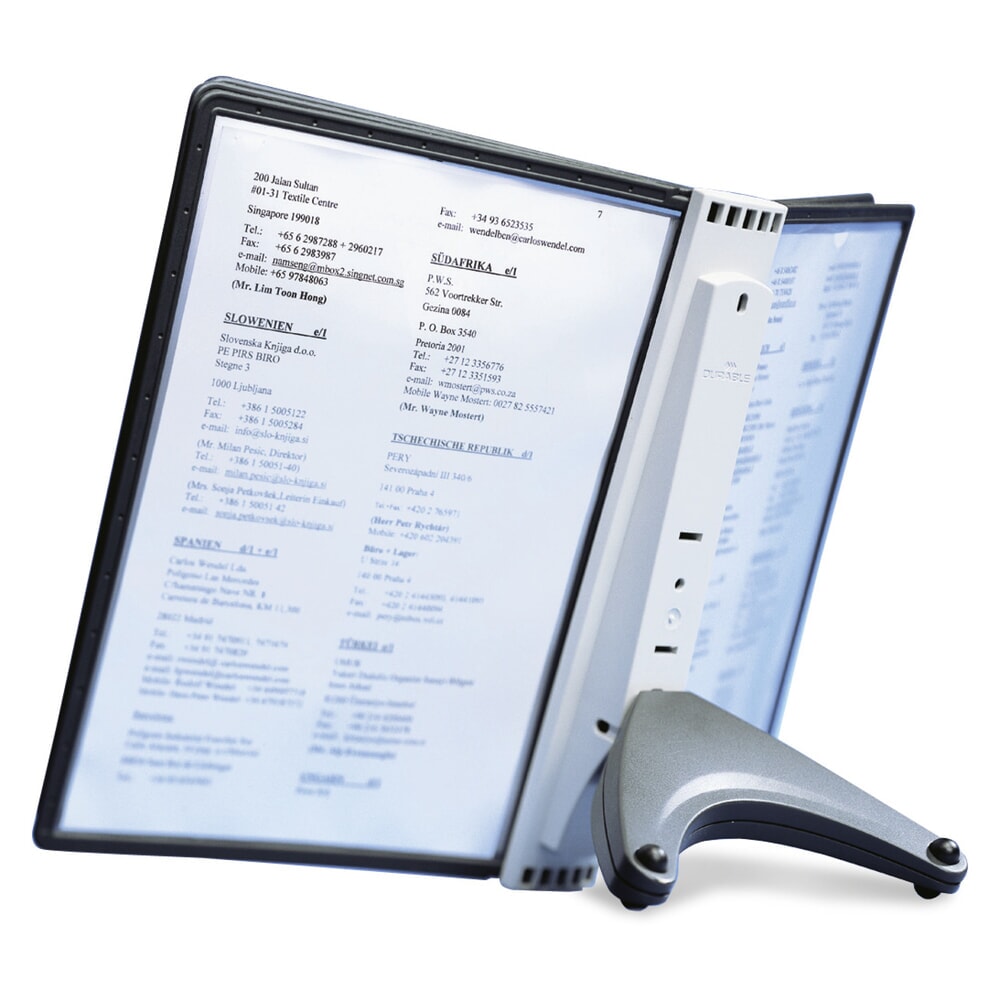 Product afbeelding: SHERPA® tafelstandaard, 5 displaymappen, zwart