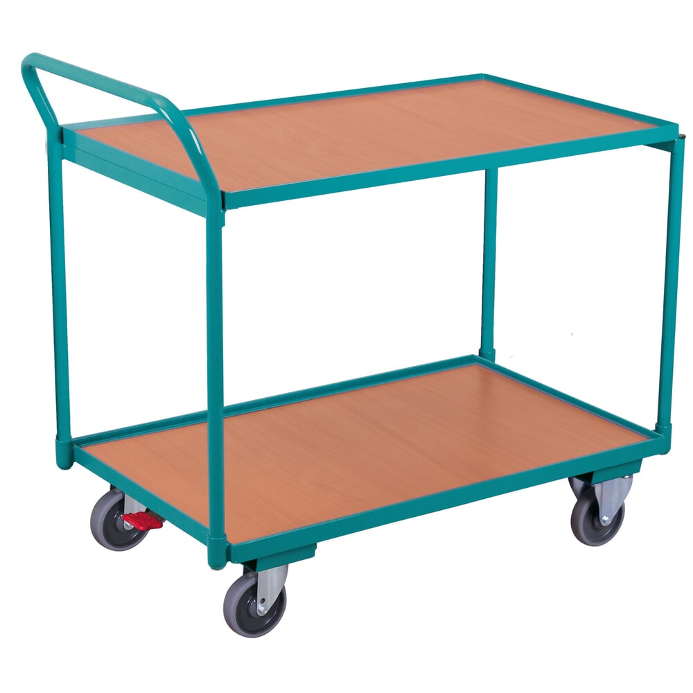 Productafbeelding nr. 1: Tafelwagen Ameise®, 250 kg, omhoogstaande duwbeugel, 2 laadvlakken à 850 x 500 mm