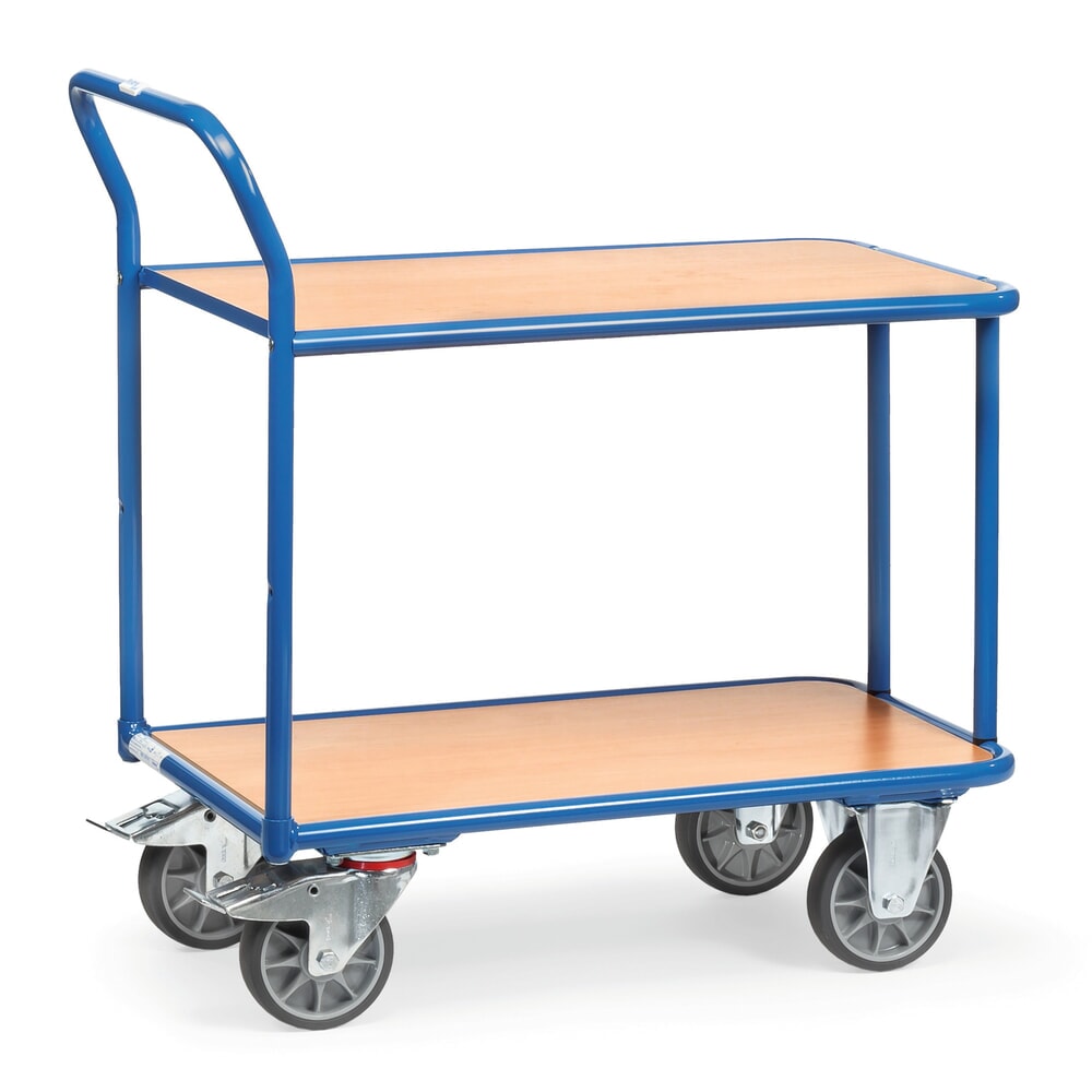Product afbeelding: Tafelwagen fetra®, draagvermogen 400 kg, 2 etages van 850 x 500 mm