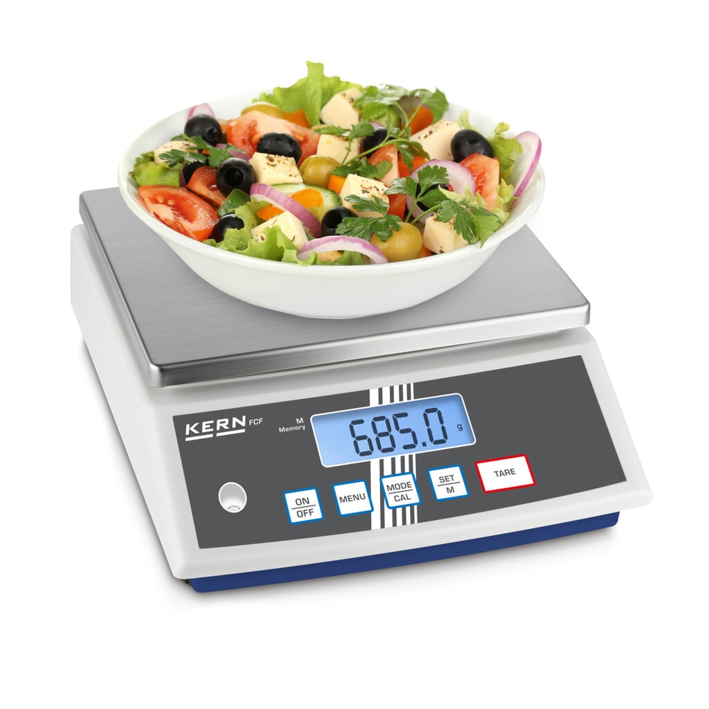 Tafelweegschaal KERN FCF 30K-3, weegbereik max. 30 kg Productafbeelding nr. 3: Tafelweegschaal KERN FCF 30K-3, weegbereik max. 30 kg