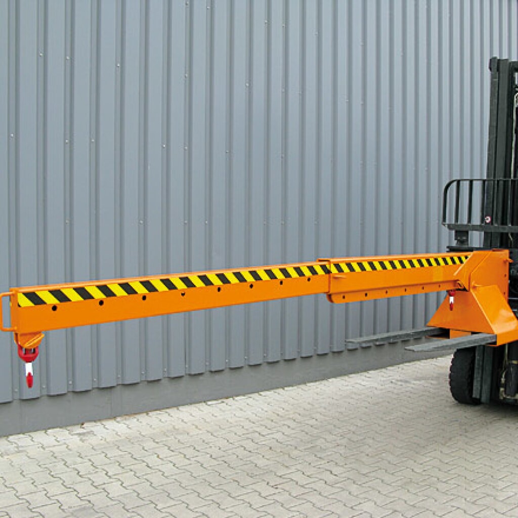 Productafbeelding nr. 2: Telescopische en in hoogte verstelbare kraanarm Eichinger®, 2.500 kg, zuiver oranje